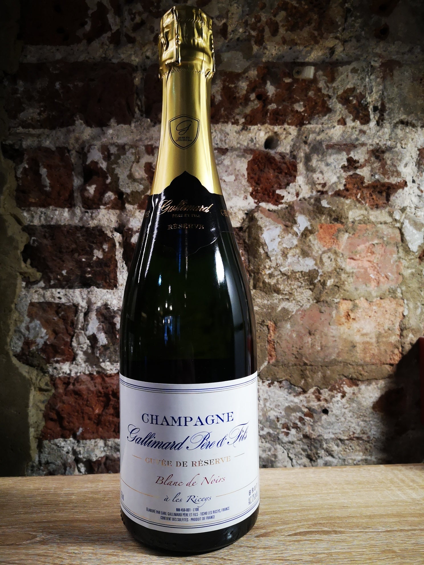 Champagne Gallimard. Cuvee De Reserve Brut. France
